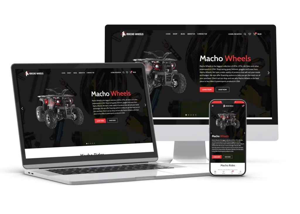 Macho-Wheels-Let-Start-Design-Portfolio-Ecommerce-Website-Developement-WordPressWeb Developement WordPress Web Design -