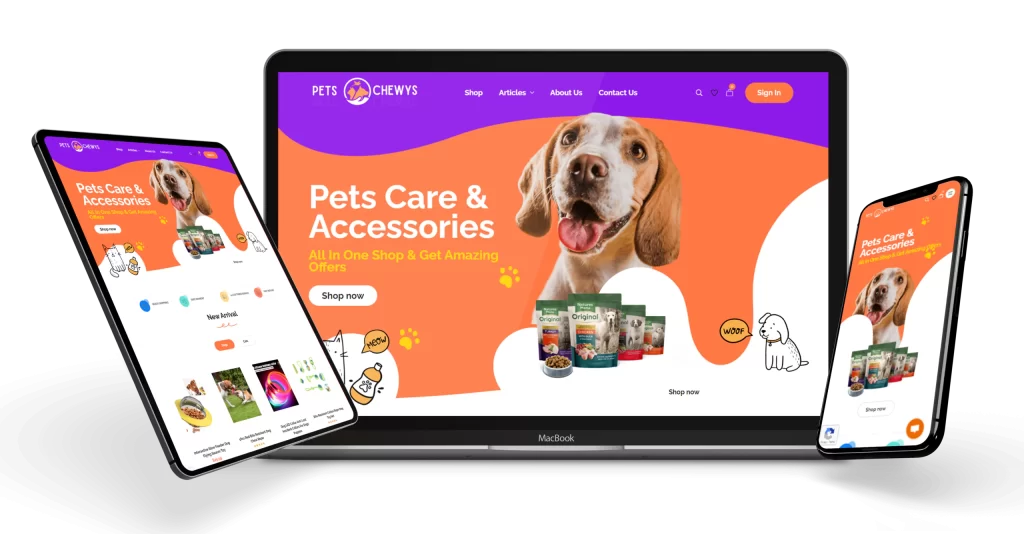 Pets-Chewys-Let-Start-Design-Portfolio-Web-Developement-WordPress-Web-Design