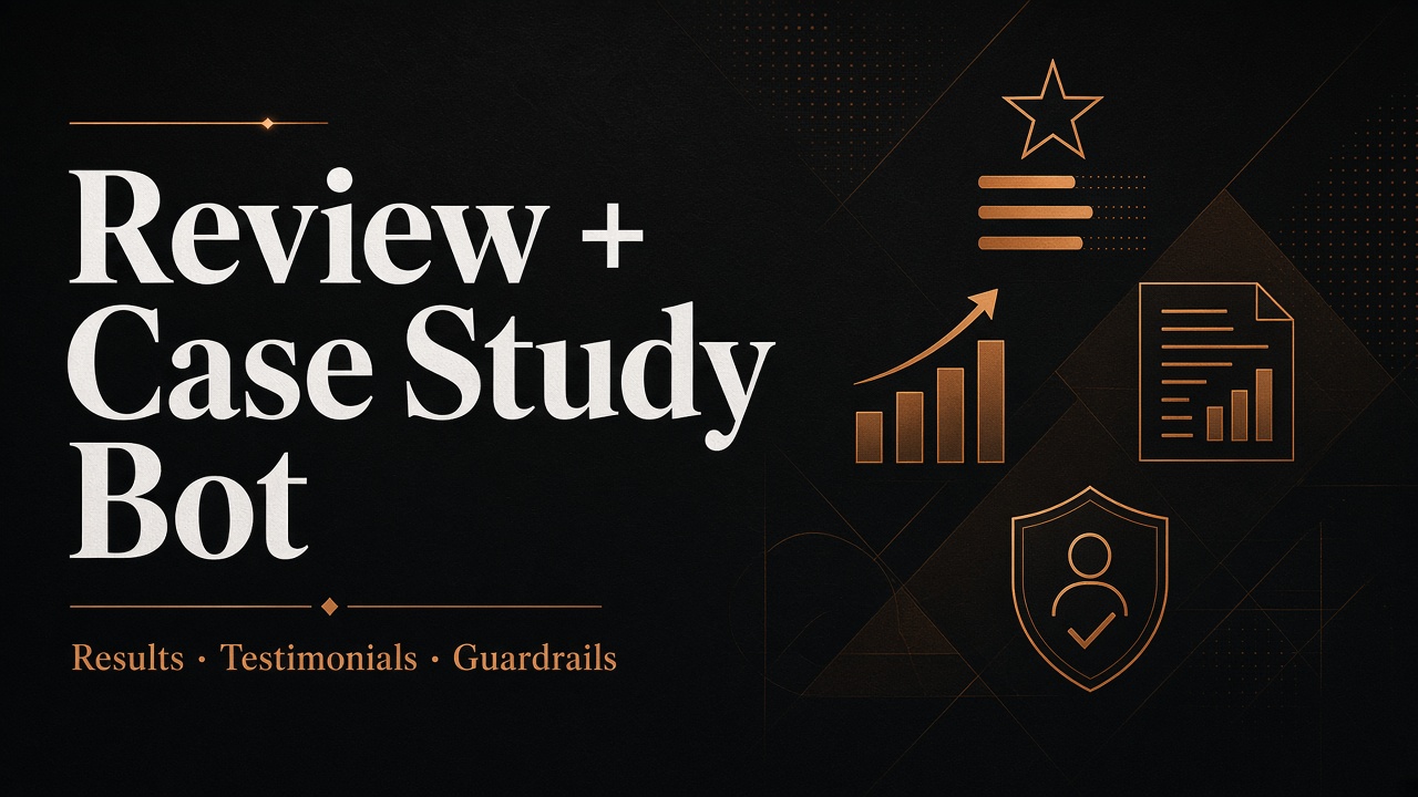 How to build a post-project review and case-study intake AI bot with permission guardrails